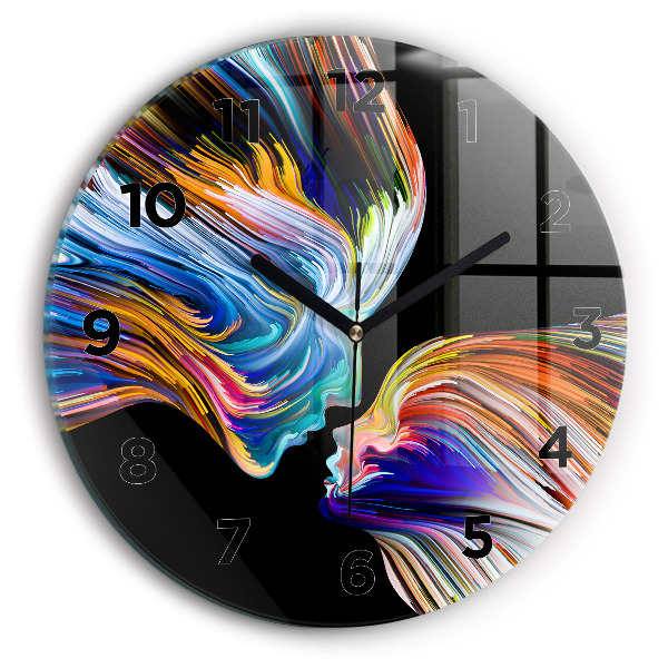 Reloj de cristal redondo Arte emocional
