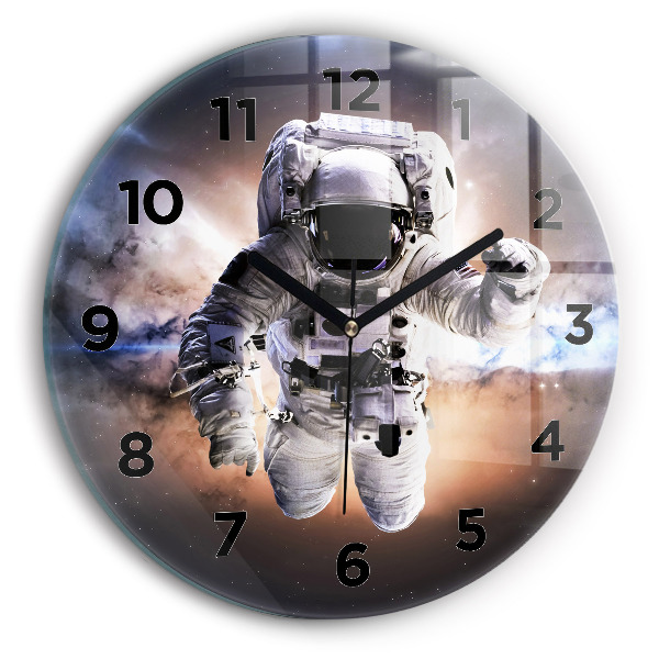 Reloj de pared redondo Astronauta en el espacio