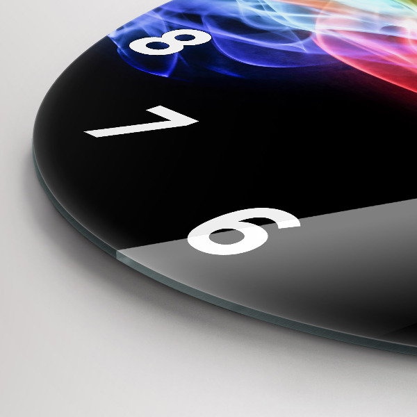 Reloj de pared redondo Líneas abstractas de colores