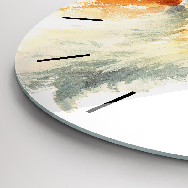 Reloj redondo pared Acuarela joven zorro