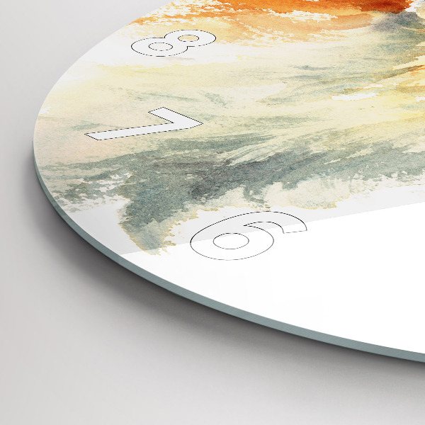 Reloj redondo pared Acuarela joven zorro