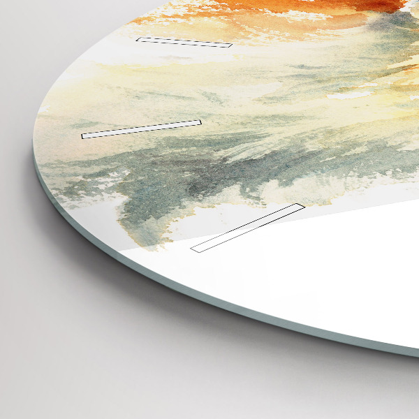 Reloj redondo pared Acuarela joven zorro