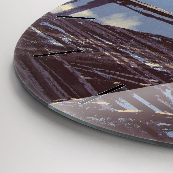 Reloj redondo pared Ángel en bicicleta