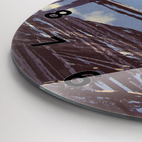 Reloj redondo pared Ángel en bicicleta