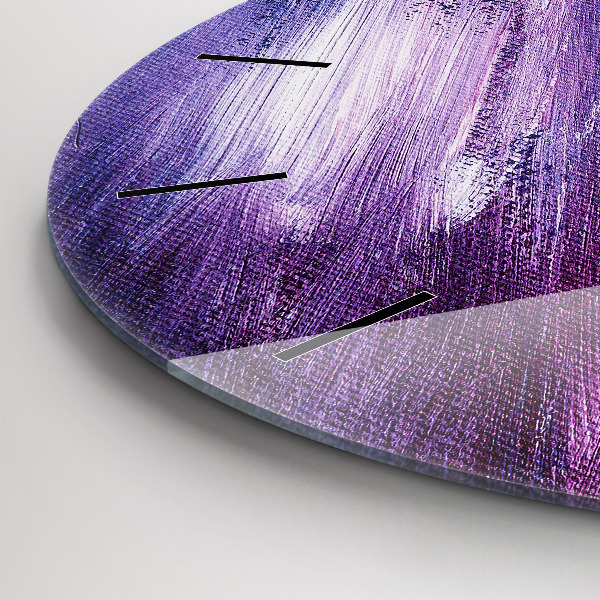 Reloj redondo pared Textura de pintura acrílica