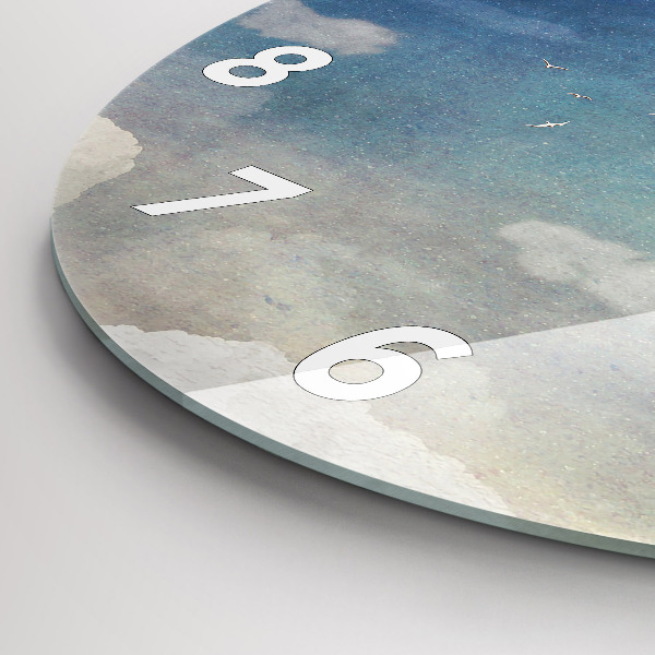 Reloj redondo pared Chica en la luna