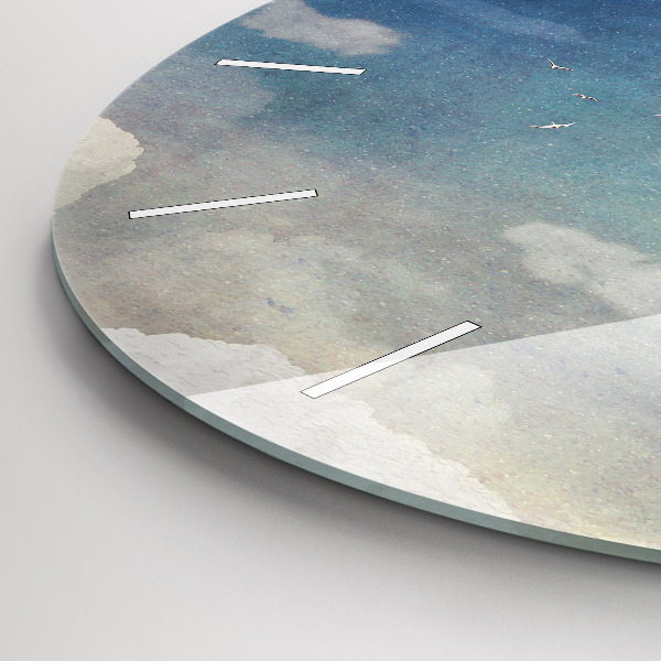 Reloj redondo pared Chica en la luna