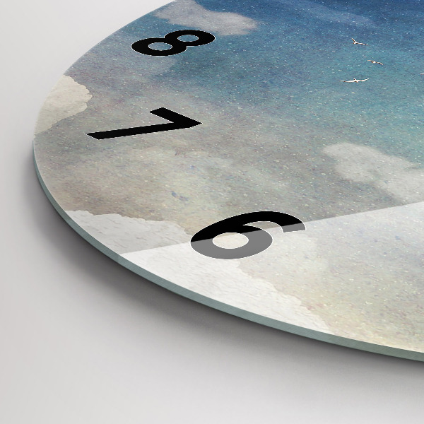 Reloj redondo pared Chica en la luna