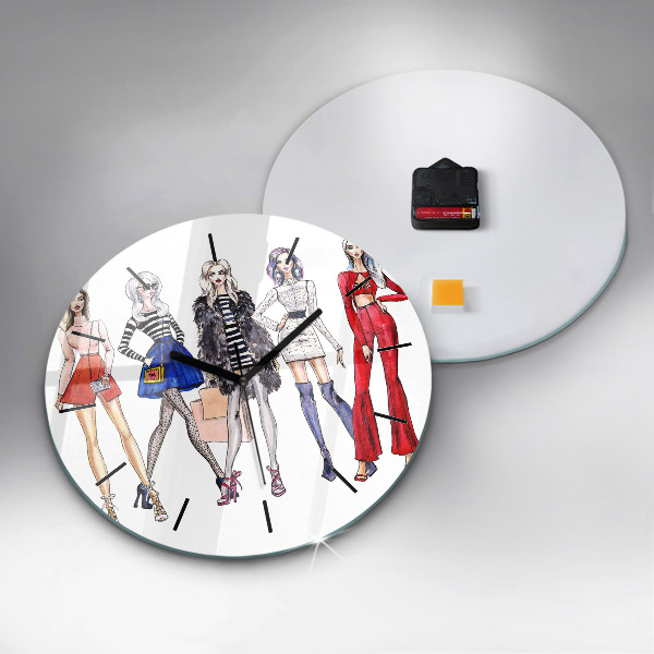 Reloj de cristal redondo Chicas a la moda