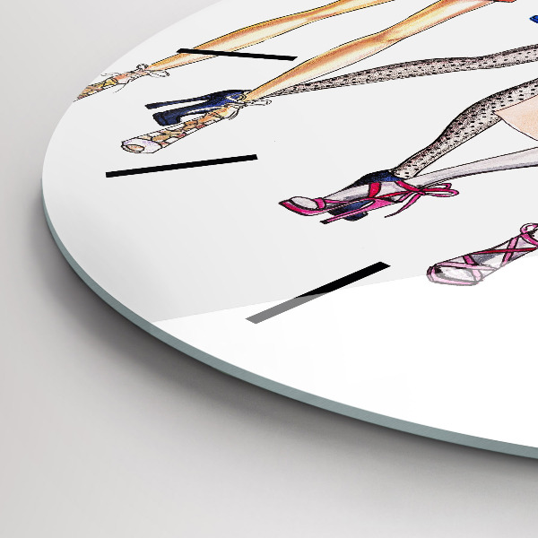 Reloj de cristal redondo Chicas a la moda