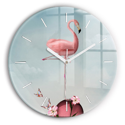 Reloj de pared redondo Flamenco surrealista