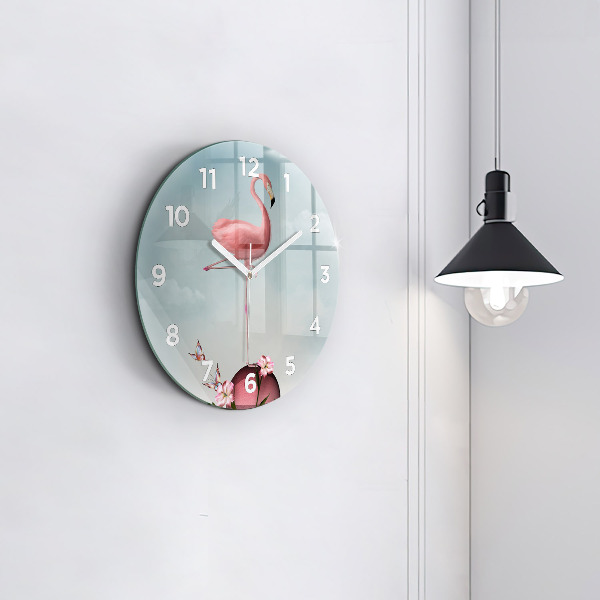 Reloj de pared redondo Flamenco surrealista