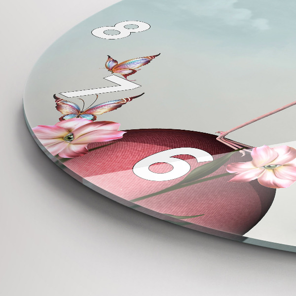 Reloj de pared redondo Flamenco surrealista