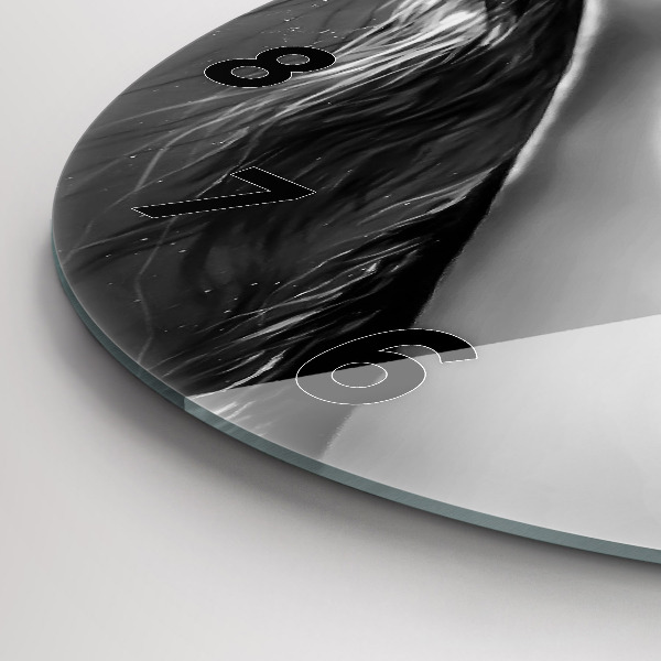 Reloj de cristal redondo Boca de mujer