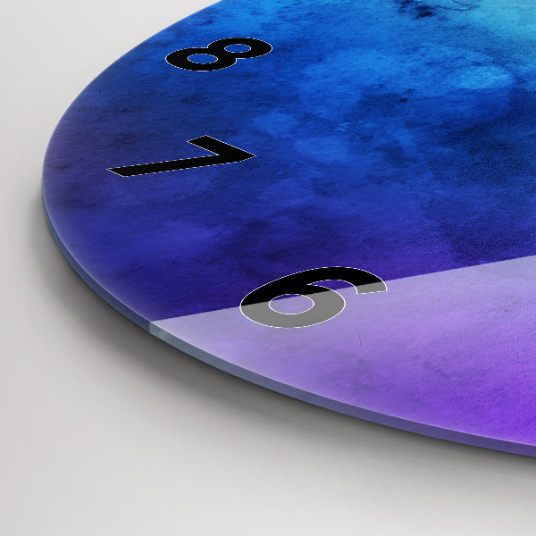 Reloj redondo pared Manchas de colores