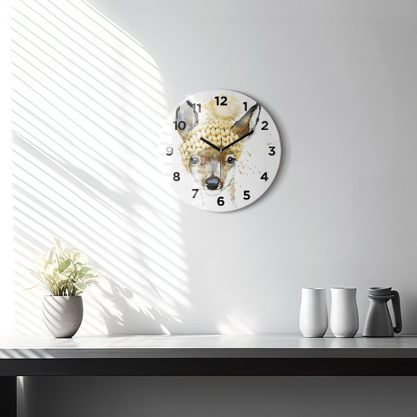 Reloj redondo pared Ciervo