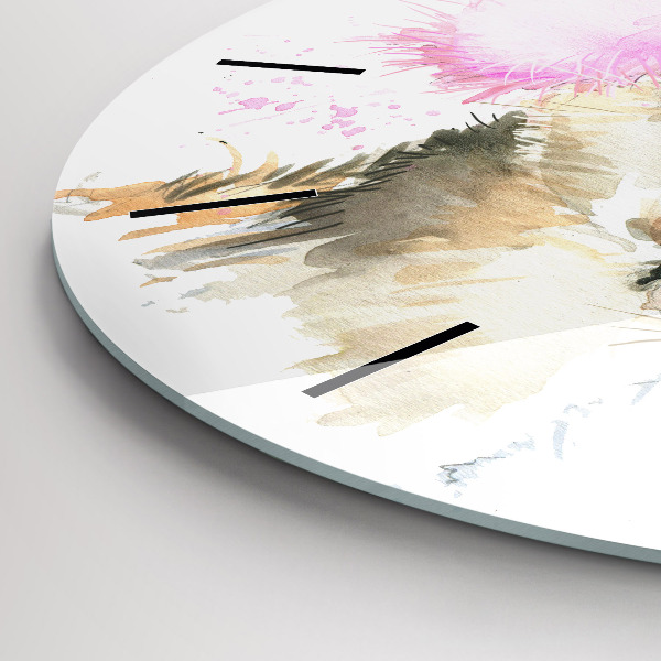 Reloj redondo pared Ciervos del bosque