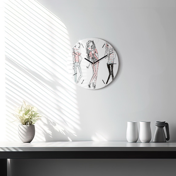 Reloj de cristal redondo Moda femenina