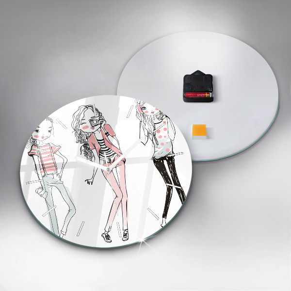 Reloj de cristal redondo Moda femenina