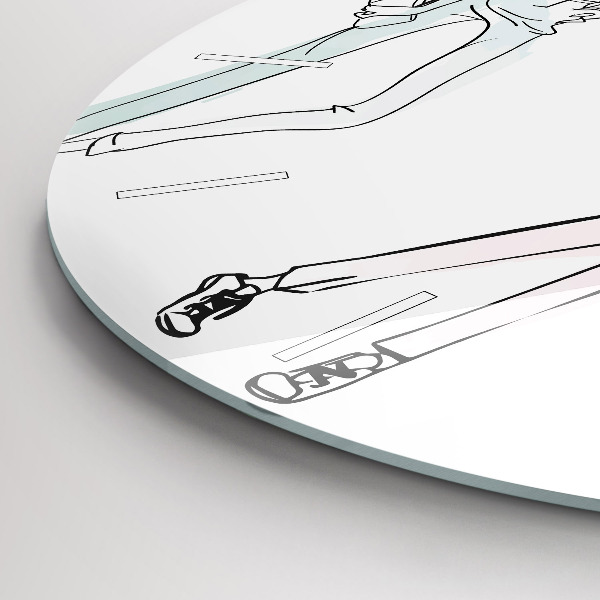 Reloj de cristal redondo Moda femenina