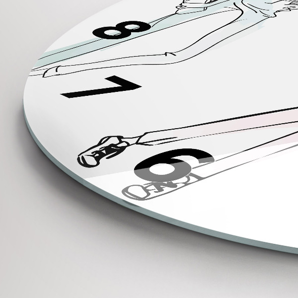 Reloj de cristal redondo Moda femenina