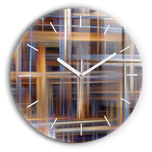 Reloj redondo pared Abstracción geométrica
