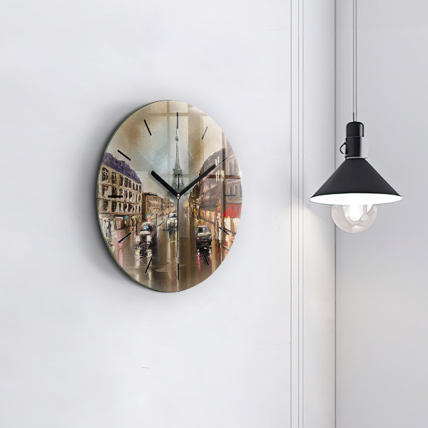 Reloj redondo pared Ciudad de París