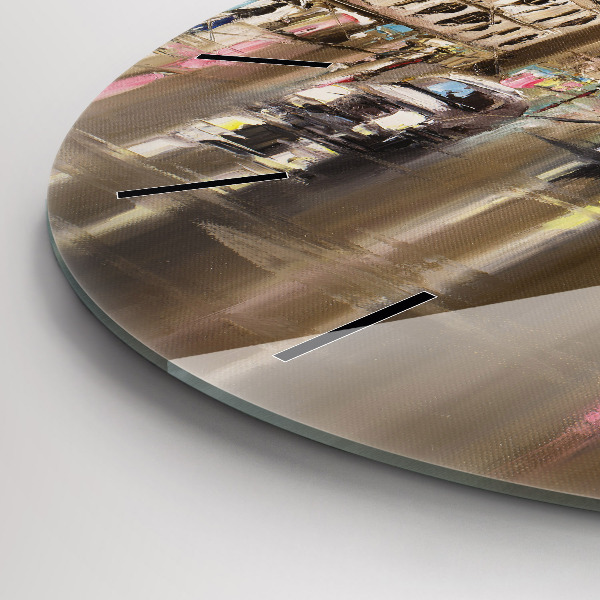 Reloj redondo pared Ciudad de París