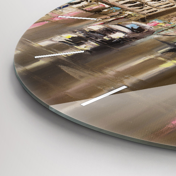 Reloj redondo pared Ciudad de París