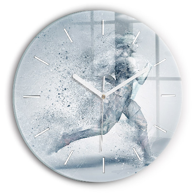 Reloj de pared redondo Hombre corriendo