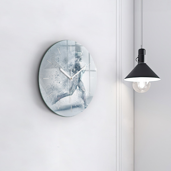 Reloj de pared redondo Hombre corriendo