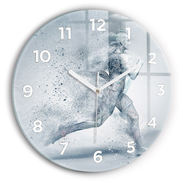 Reloj de pared redondo Hombre corriendo