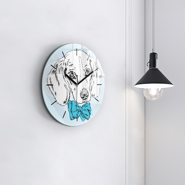 Reloj de pared redondo Cachorro de perro