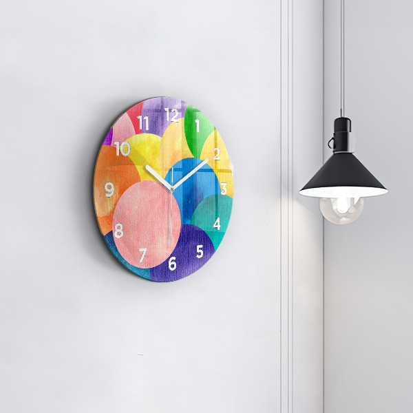 Reloj de pared redondo Círculos abstractos