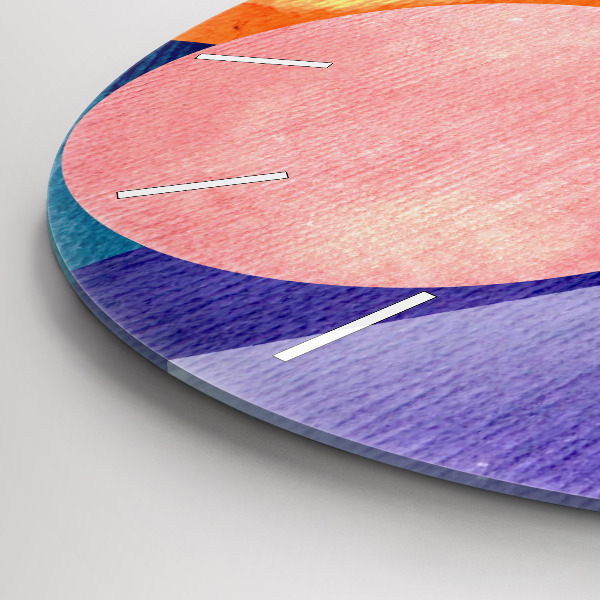 Reloj de pared redondo Círculos abstractos