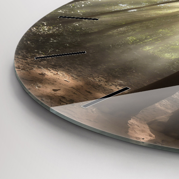 Reloj redondo pared Elefante en la jungla