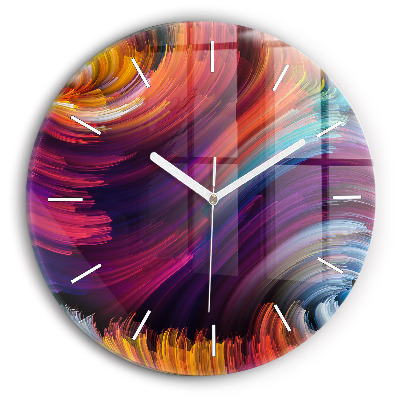 Reloj de cristal redondo Venta abstracta