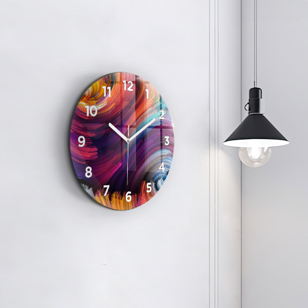 Reloj de cristal redondo Venta abstracta