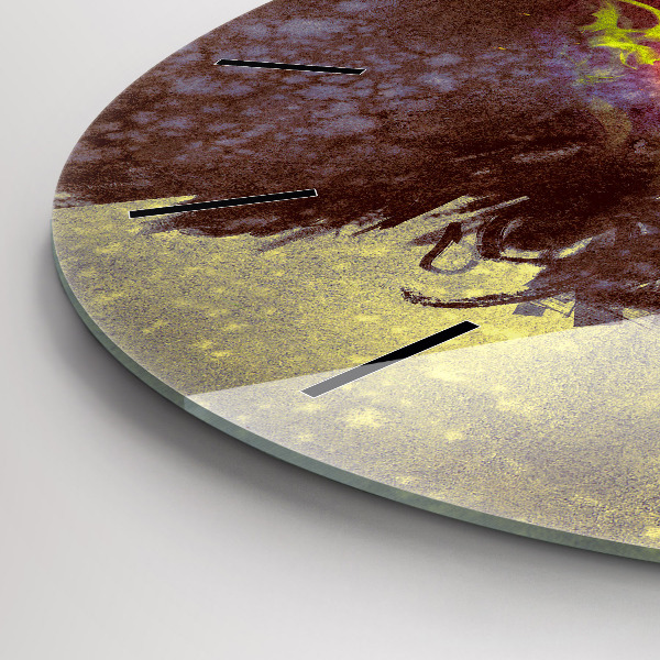 Reloj de cristal redondo Mujer en el bosque