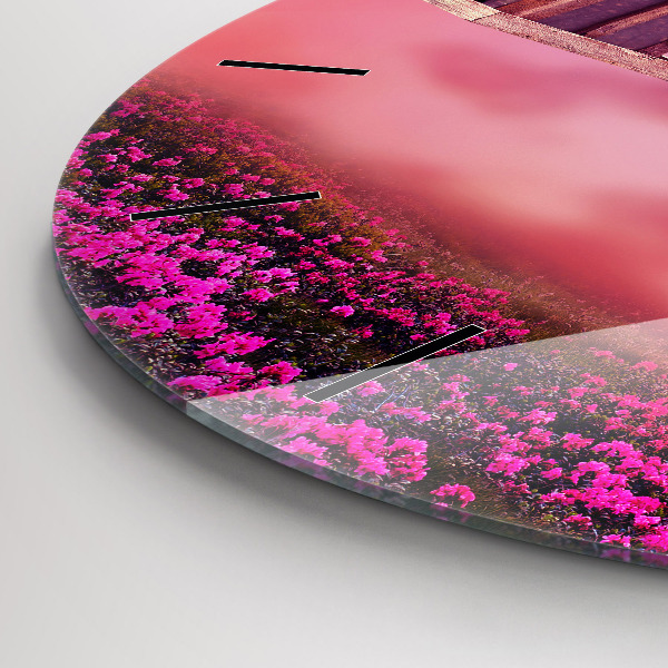 Reloj de cristal redondo Pajarera