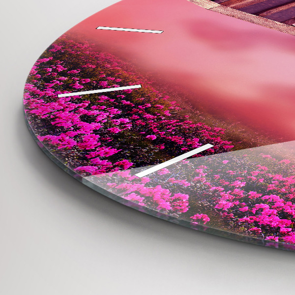 Reloj de cristal redondo Pajarera