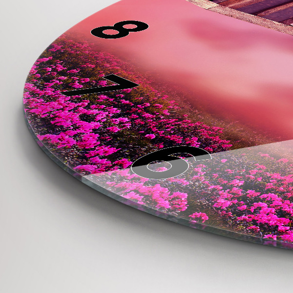 Reloj de cristal redondo Pajarera