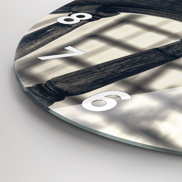 Reloj de cristal redondo Barco antiguo