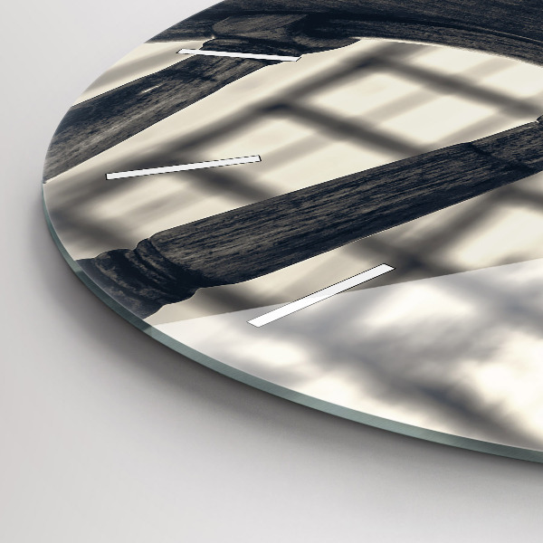 Reloj de cristal redondo Barco antiguo