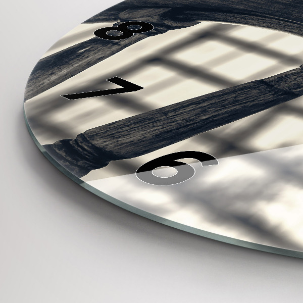 Reloj de cristal redondo Barco antiguo