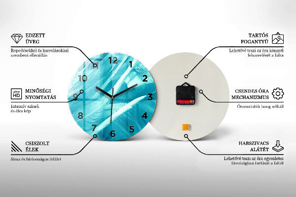 Reloj de cristal redondo Barco antiguo