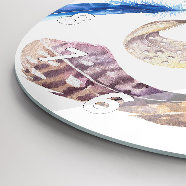 Reloj de cristal redondo Ilustración de arte retro