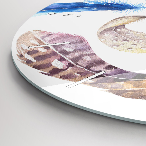 Reloj de cristal redondo Ilustración de arte retro