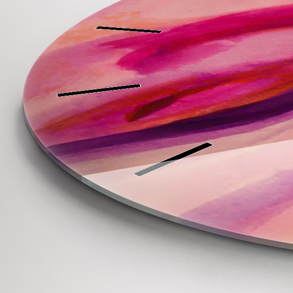 Reloj de cristal redondo Pintura Mujeres