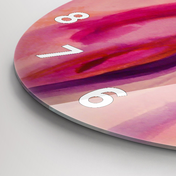 Reloj de cristal redondo Pintura Mujeres